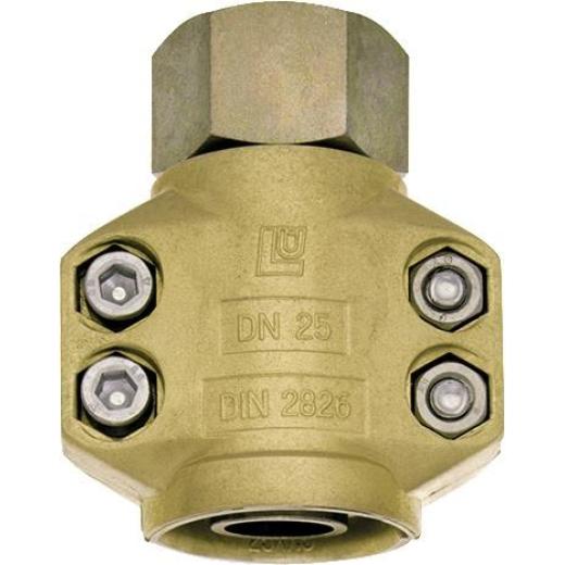 Dampfschlaucharmatur STA verz.u.gelb passiviert Schl.-Gr.19mm IG 3/4 Zoll TEGUMA