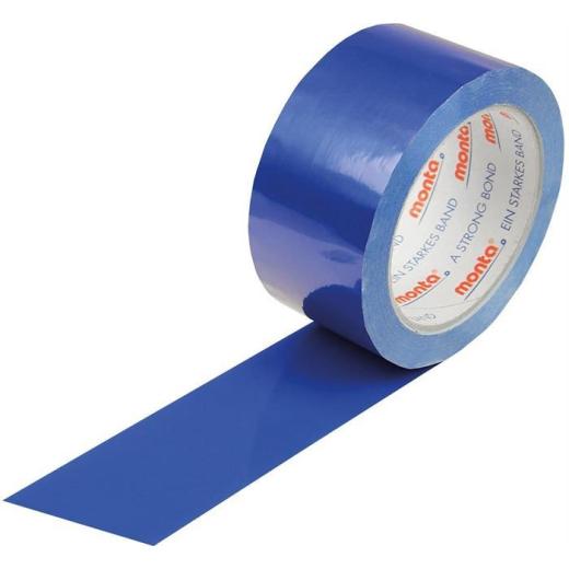 Klebeband monta 250F Breite 50mm Länge 66m Stärke 57µ PVC blau leise MONTA | 36 Stück