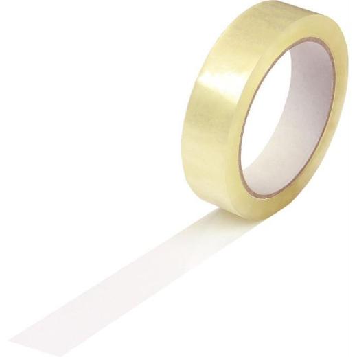 Klebeband monta 610 Breite 25mm Länge 66m 48µ PP hochtransparent leise TRANSPAK | 12 Stück