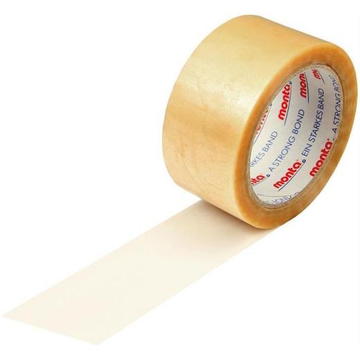 Klebeband monta 283 Breite 50mm Länge 66m Stärke 52µ PVC transparent leise MONTA | 36 Stück