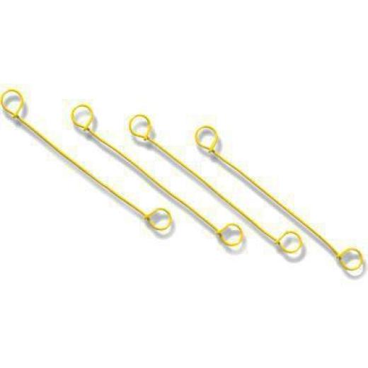 Blitzbinder Länge 120mm Draht gelb TRANSPAK | 5000 Stück