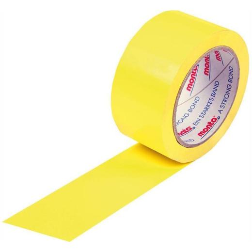 Klebeband monta 250F Breite 50mm Länge 66m Stärke 57µ PVC gelb leise MONTA | 36 Stück