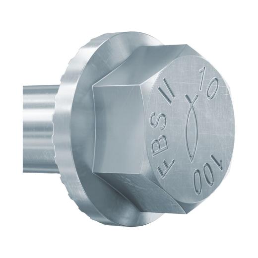 fischer UltraCut FBS II | 10 x 80 25/15/- US Sechskant mit U-Scheibe | 50 Stück