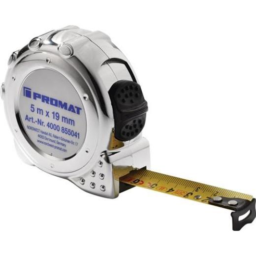 Taschenrollbandmaß L.8m B.25mm mm/cm EG II Ku.CR TECWERK