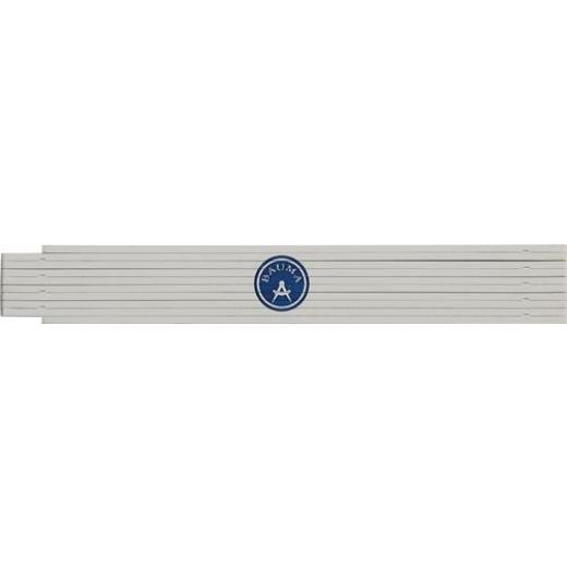 Gliedermaßstab B850 L.2m mm/cm III Ku.polarweiß BAUMA