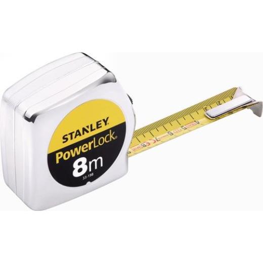 Taschenrollbandmaß PowerLock® L.8m B.25mm mm/cm EG II Ku.Automatic SB