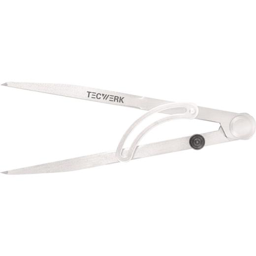 Spitzzirkel L.200mm m.Stellbogen TECWERK