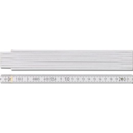 Gliedermaßstab 9072 L.2m B.16mm mm/cm EG III Buche weiß BMI