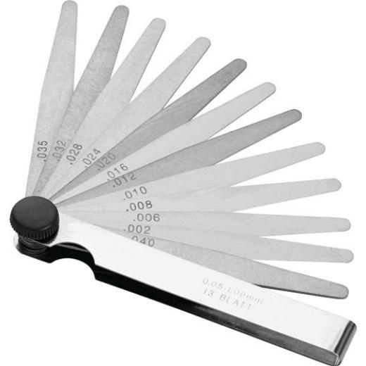 Fühlerlehre Blatt-St.0,05-2,0mm STA L.100mm Bl.21 St.TECWERK