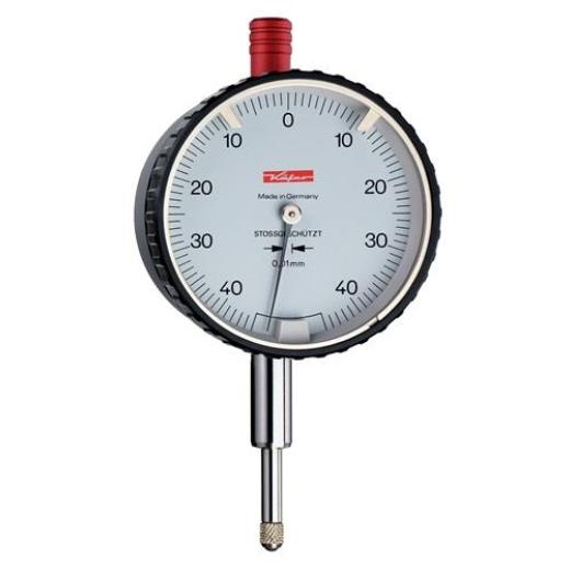 Sicherheitsmessuhr DIN 878 SI-90 0,8mm Abl.0,01mm m.Stoßschutz KÄFER
