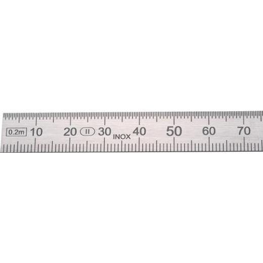 Stahlmaßstab L.2000mm rostfr.Stahl biegsam Teilung B=mm/1/2mm H.PREISSER