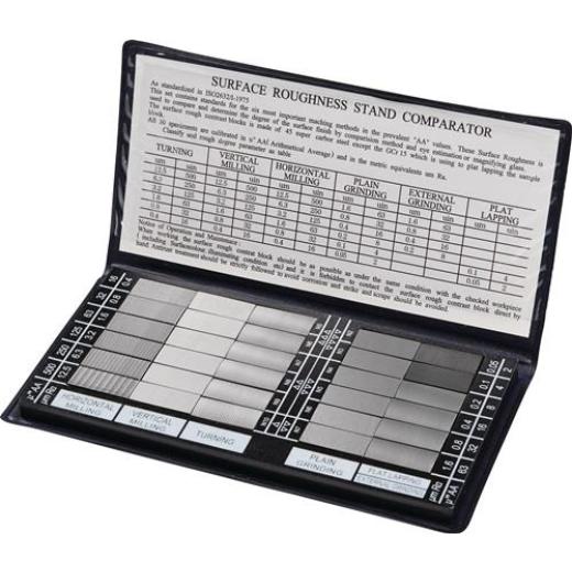 Oberflächenvergleichsplatte RUGOTEST 0,05-12,5 µm Platten 30St.TECWERK