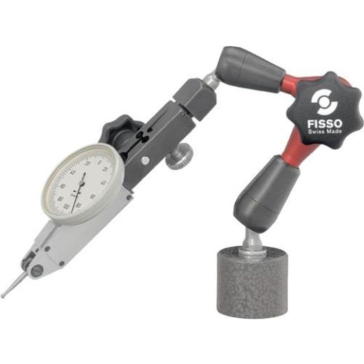 Magnetmessstativ STRATO-LINE R. 130mm Gesamt-H. 210mm Haftkraft 300 N FISSO