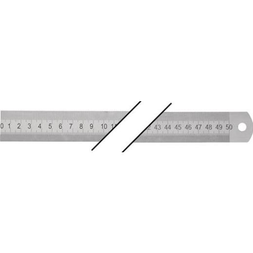 Stahlmaßstab L.500mm rostfr.STA biegsam Teilung A=mm/mm TECWERK