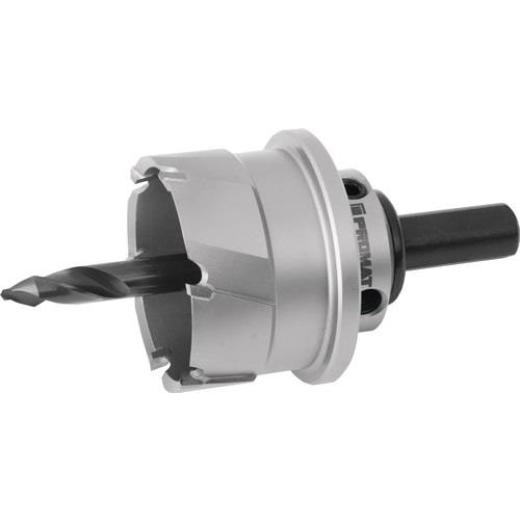 Lochsäge D.70mm Schnitt-T.20mm HM-bestückt m.Bohrer u.Feder TECWERK