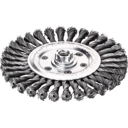 Rundbürste D.125mm Drahtstärke 0,50mm STA glatt 14mm 12500min-¹ 1 LESSMANN