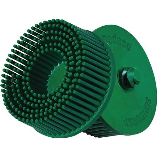 Radialbürstenscheibe Sunburst D.51mm K.50 A50 XCRS B.51 grün 25000min-¹ TYROLIT