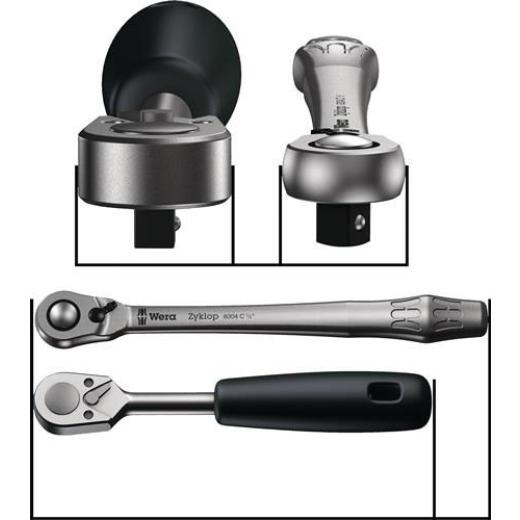 Steckschlüsselsatz 8100 SA 12 HF Zyklop 13-tlg.1/4 Zoll SW 5-13mm Z.72 6KT WERA