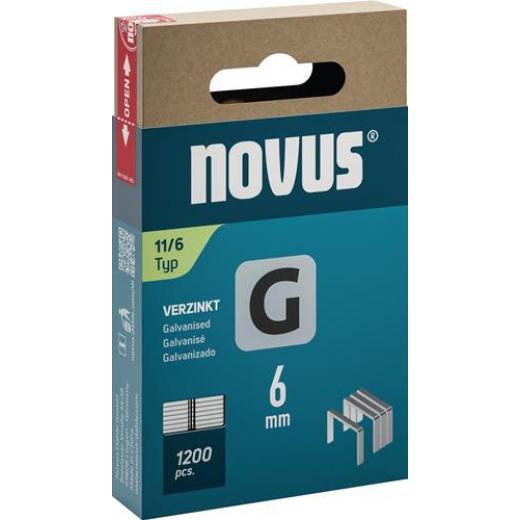 Flachdrahtklammer G Typ 11 B10,6xL6mm Draht-B.1,25mm 1200 St.NOVUS