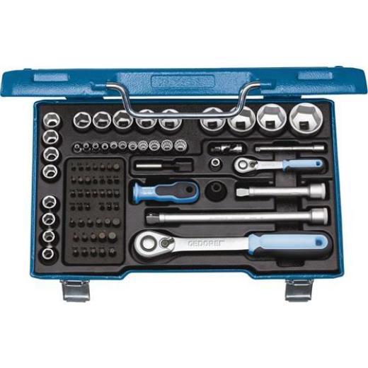 Steckschlüsselsatz 19 V20U-20 81tlg.1/4+1/2 Zoll 4-36mm Z.40/60 6/12-Kant GEDORE