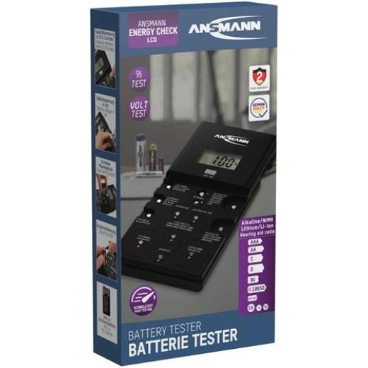 Batterie-/Akkutester f.Akkus u.Batterien 1x9V Blockbatt.ANSMANN