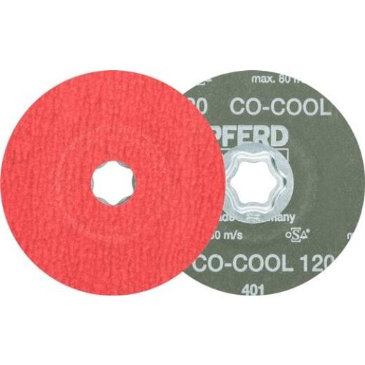 Fiberscheibe COMBICLICK CO-COOL D.115mm K.120 INOX/Alu.Keramikkorn PFERD | 25 Stück