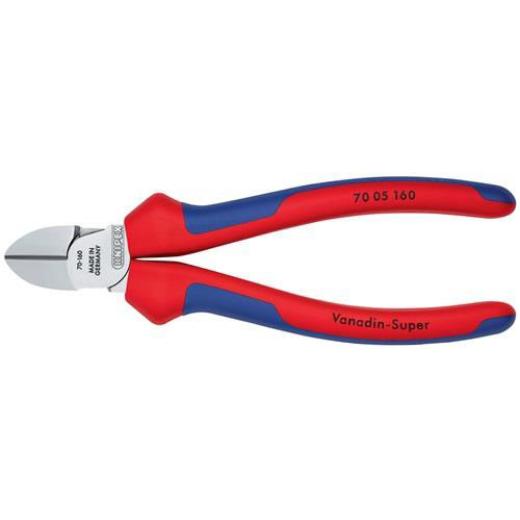 Seitenschneider L.160mm Kopf verchr.Comfort-Griff KNIPEX