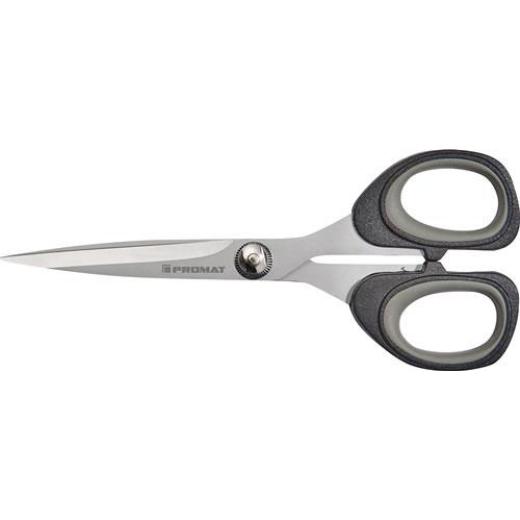 Universalschere 180mm m.2K-Auge titanbeschichtet schwarz/grau TECWERK