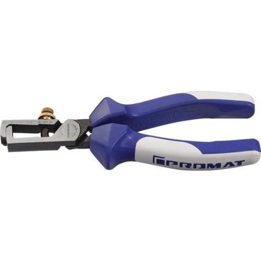 Abisolierzange L.160mm verchr.Mehrkomp.-Hülle m.Öffnungsf.TECWERK