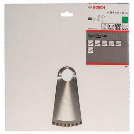 Kreissägeblatt PRO Wood AD 254mm Z.80 WZ/N Bohr.30mm Schnitt-B.2,5mm