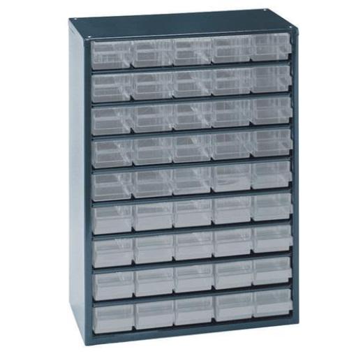 Kleinteilemagazin Stahlmagazin 945-00 B.306xT.150xH.417mm 45Schubl. RAACO