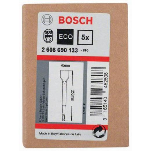 Spatmeißel Gesamt-L. 250 mm Schneiden-B.40 mm SDS-plus 5er Pk.BOSCH