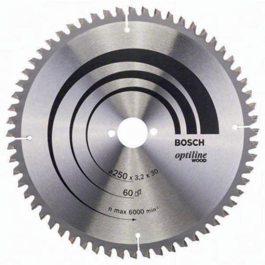Kreissägeblatt PRO Wood AD 250mm Z.60 WZ/N Bohr.30mm Schnitt-B.3,2mm HM BOSCH