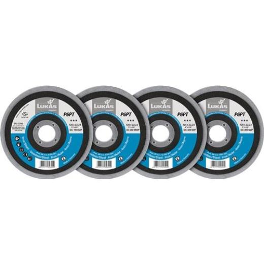 Polierteller P6PT D.125mm Bohrungs-D.22,23mm schräg LUKAS