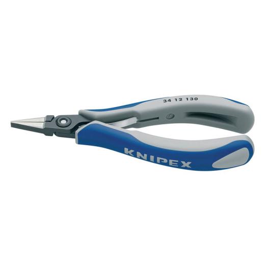 Präzisions-Elektronik-Flachzange Gesamt-L.135mm flachbreite Backen pol.Form 1