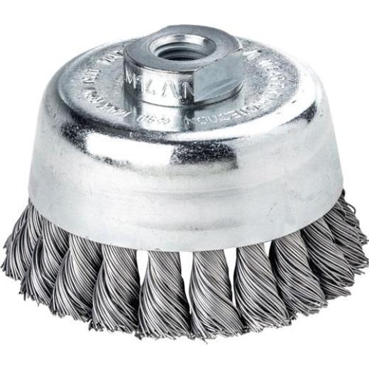 Topfbürste D.80mm M14 Drahtstärke 0,5mm STA 9000min-¹ LESSMANN