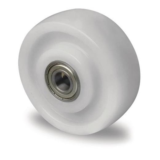 Ersatzrad D.125mm Trgf.700kg PA weiß Achs-D.10mm Nabenl.45/47mm PROMAT