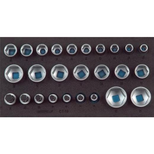 Werkzeugmodul 1500 CT1-19 26-tlg.1/3-Modul Steckschlü.1/2 Zoll GEDORE