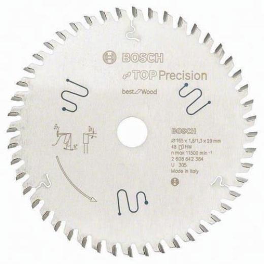 Kreissägeblatt AD 165mm Z48 WZ Bohr.20mm Schnitt-B.1,8mm HM