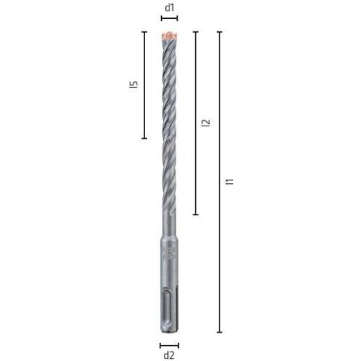 Hammerbohrersatz FORCE X 7-tlg.X SDS-plus Ku.-Box ALPEN