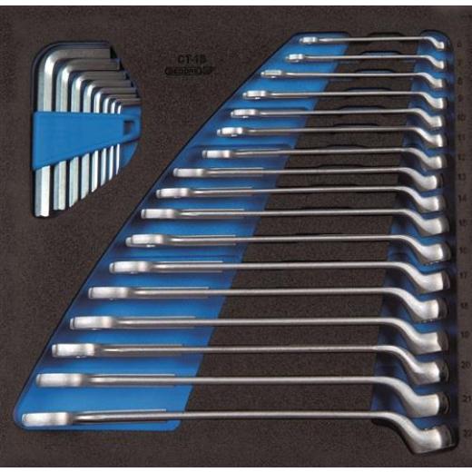 Werkzeugmodul 1500 CT2-1 B 25-tlg.2/3-Modul Ringmaul-/Stiftschlüssel GEDORE