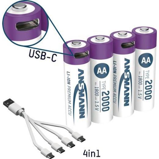 Akkuzelle 1,5V 1800 mAh ANSMANN