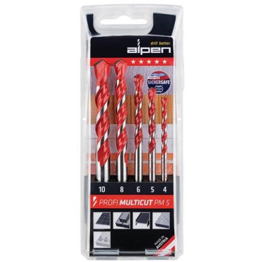 Bohrersatz Profi Multicut 5tlg.4,5,6,8,10 mm rd.ALPEN