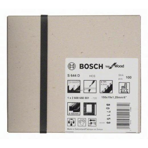 Säbelsägeblatt S 644 D L.150mm B.19mm TPI 6 4,3mm 100 St./Karte