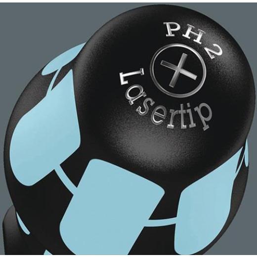 Edelstahlschraubendrehersatz 2224/3350/3355/6 6-tlg.Schlitz/PH/PZD Rundkl.2K