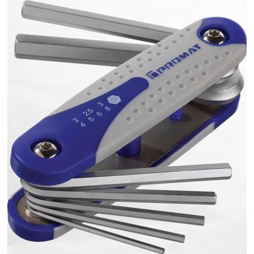 Schraubendrehersatz 7-tlg.Handklapphalter SW 2-8mm S2-Stahl TECWERK