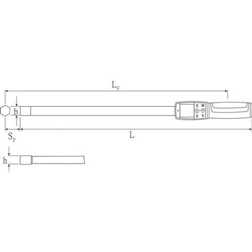 Drehwinkel-/Drehmomentschlüssel 714/20 20-200 Nm 14x18mm STAHLWILLE