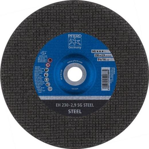 Trennscheibe SG STEEL D230mm x2,9mm gekr.STA Bohr.22,23mm PFERD | 25 Stück