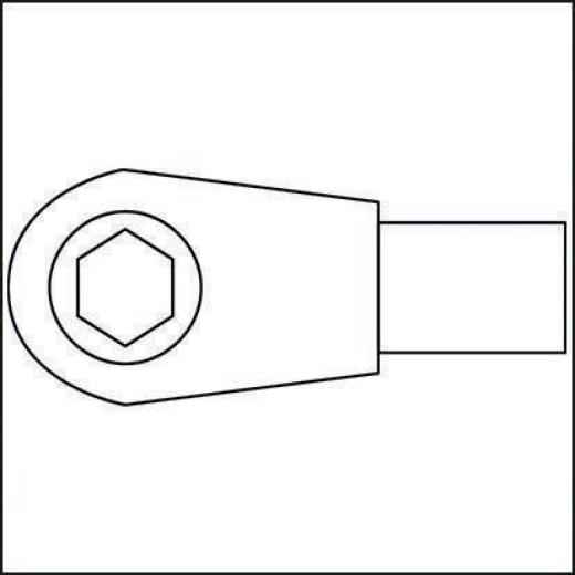 Einsteckumschaltknarre 6408 9x12mm 1/4  Spezialstahl HAZET