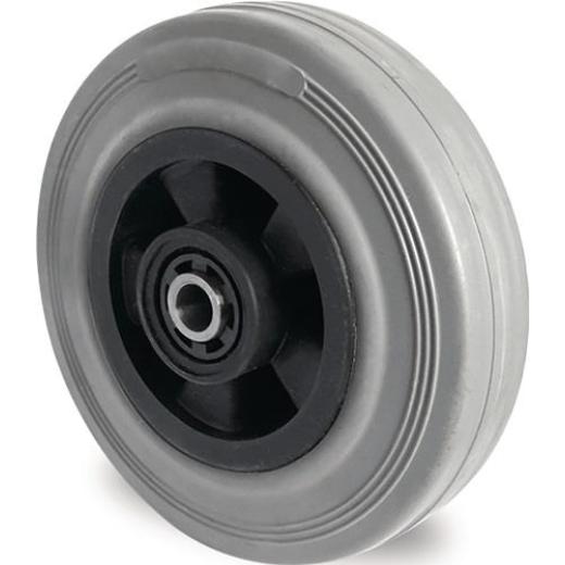 Ersatzrad D.80mm Trgf.70kg VG grau Achs-D.8mm Nabenl.40mm TECWERK